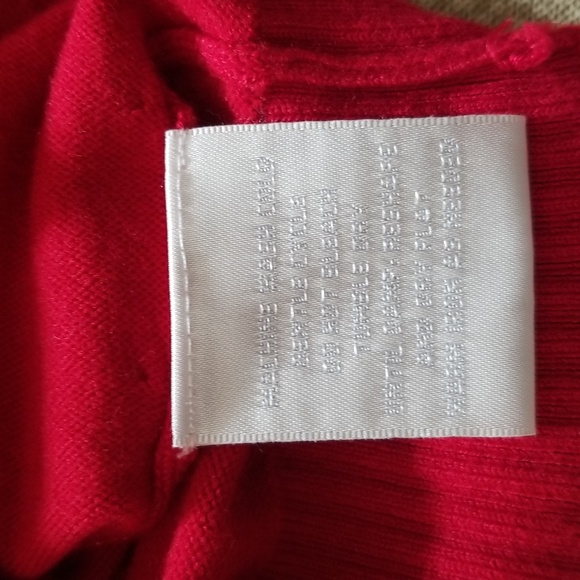 Worthington XL Red V-Neck Sweater - Picture 4 of 5